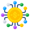 external Financial-Network-science-and-technology-vectorslab-flat-vectorslab icon