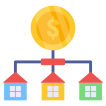 external Home-Network-real-estate-vectorslab-flat-vectorslab-3 icon