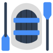 external Inflatable-Boat-travel-and-hotels-vectorslab-flat-vectorslab icon