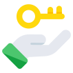 external Key-cyber-crime-vectorslab-flat-vectorslab icon