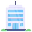 external Office-Building-startups-vectorslab-flat-vectorslab icon