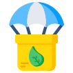 external Parachute-Delivery-nature-and-ecology-vectorslab-flat-vectorslab icon