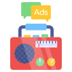 external Radio-Ad-seo-and-marketing-vectorslab-flat-vectorslab icon