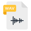 external Wav-File-file-formats-and-file-folder-vectorslab-flat-vectorslab icon