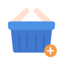 external add-to-basket-food-and-delivery-victoruler-flat-gradient-victoruler-1 icon