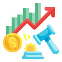 external auction-stock-market-wanicon-flat-wanicon icon