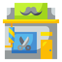 external babershop-shop-and-store-wanicon-flat-wanicon icon