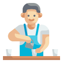 external barista-coffee-shop-wanicon-flat-wanicon icon