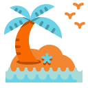 external beach-beach-wanicon-flat-wanicon icon