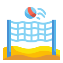 external beach-volleyball-summertime-wanicon-flat-wanicon icon