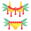 external bikini-brazilian-carnival-wanicon-flat-wanicon icon