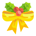 external bow-christmas-day-wanicon-flat-wanicon icon