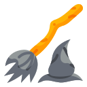 external broom-halloween-decoration-wanicon-flat-wanicon icon