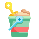 external bucket-tropical-wanicon-flat-wanicon icon