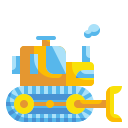 external bulldozer-winter-wanicon-flat-wanicon icon