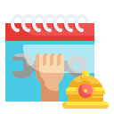 external calendar-labour-day-wanicon-flat-wanicon icon