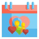 external calendar-mothers-day-wanicon-flat-wanicon icon