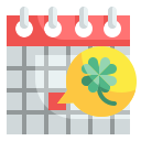 external calendar-st-patrick-day-wanicon-flat-wanicon icon