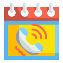 external call-calendar-and-dates-wanicon-flat-wanicon icon