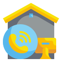 external call-work-at-home-wanicon-flat-wanicon icon