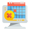 external cancel-calendar-and-dates-wanicon-flat-wanicon icon