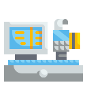 external cashier-supermarket-wanicon-flat-wanicon icon