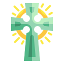 external celtic-cross-st-patrick-day-wanicon-flat-wanicon icon