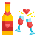 external champagne-valentines-day-wanicon-flat-wanicon icon