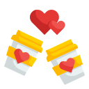 external coffee-valentines-day-wanicon-flat-wanicon icon