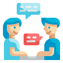 external conversation-daily-routine-wanicon-flat-wanicon icon