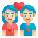 external couple-family-wanicon-flat-wanicon icon