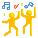 external dance-birthday-and-party-wanicon-flat-wanicon icon