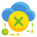 external disconnected-cloud-technology-wanicon-flat-wanicon icon