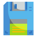 external diskette-computer-hardware-wanicon-flat-wanicon icon