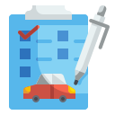 external document-car-service-wanicon-flat-wanicon icon