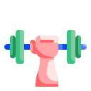 external dumbell-healthy-wanicon-flat-wanicon icon