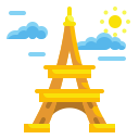 external eiffel-tower-landmark-wanicon-flat-wanicon icon