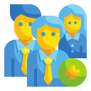 external employee-teamwork-wanicon-flat-wanicon icon