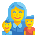 external family-mothers-day-wanicon-flat-wanicon icon