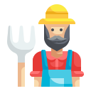 external farmer-farming-and-agriculture-wanicon-flat-wanicon icon