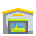 external garage-building-wanicon-flat-wanicon icon