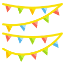 external garland-birthday-and-party-wanicon-flat-wanicon icon