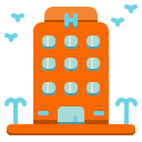 external hotel-beach-wanicon-flat-wanicon icon