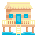 external hut-tropical-wanicon-flat-wanicon icon