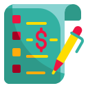 external invoice-shopping-and-store-wanicon-flat-wanicon icon