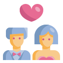 external newlyweds-wedding-wanicon-flat-wanicon icon