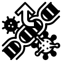 external gene-virus-mutation-wanicon-solid-wanicon icon