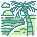 external beach-tropical-wanicon-two-tone-wanicon icon