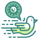 external bird-virus-transmission-wanicon-two-tone-wanicon icon