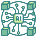 external blockchain-artificial-intelligence-wanicon-two-tone-wanicon icon